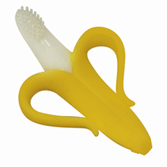 Baby Banana Brush Teether with Handles