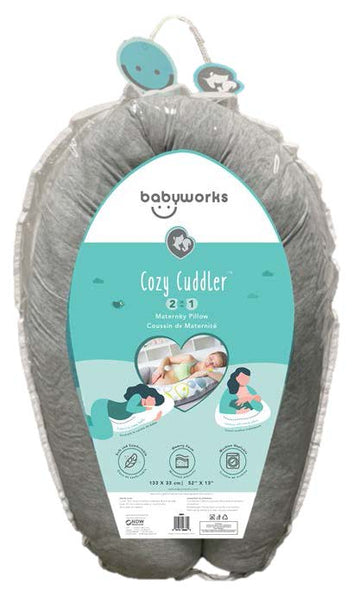 Baby Works - Cozy Cuddler™ 2 in1 Body Pillow & Nursing Support All Feeding