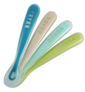 Beaba - First Stage Silicone Spoon -4pk All Feeding