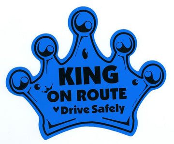 Child on Route - King Crown - Blue Car Accessories