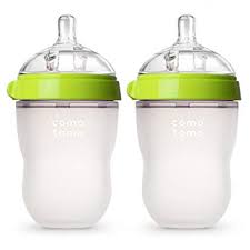 Comotomo - Natural Flow Bottle (Double Pack) - GREEN