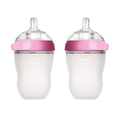 Comotomo - Natural Flow Bottle (Double Pack) PINK