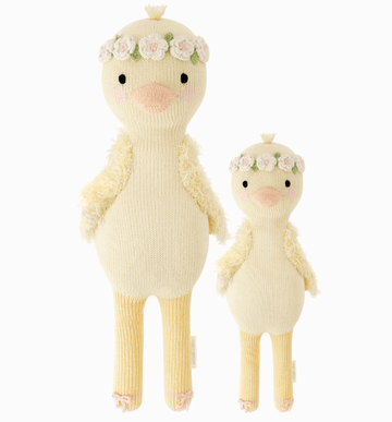 Cuddle + Kind - Flora the Duckling (Ivory) Little (13") Stuffies