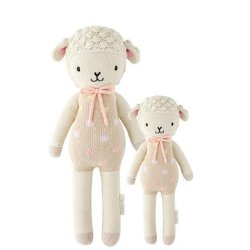 Cuddle + Kind - Lucy the Lamb (Pastel) Little (13') Plush & Rattles