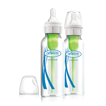 Dr.Brown's - Options+ Anti-Colic Narrow Glass Bottles - 2pk/8oz Bottles & Accessories
