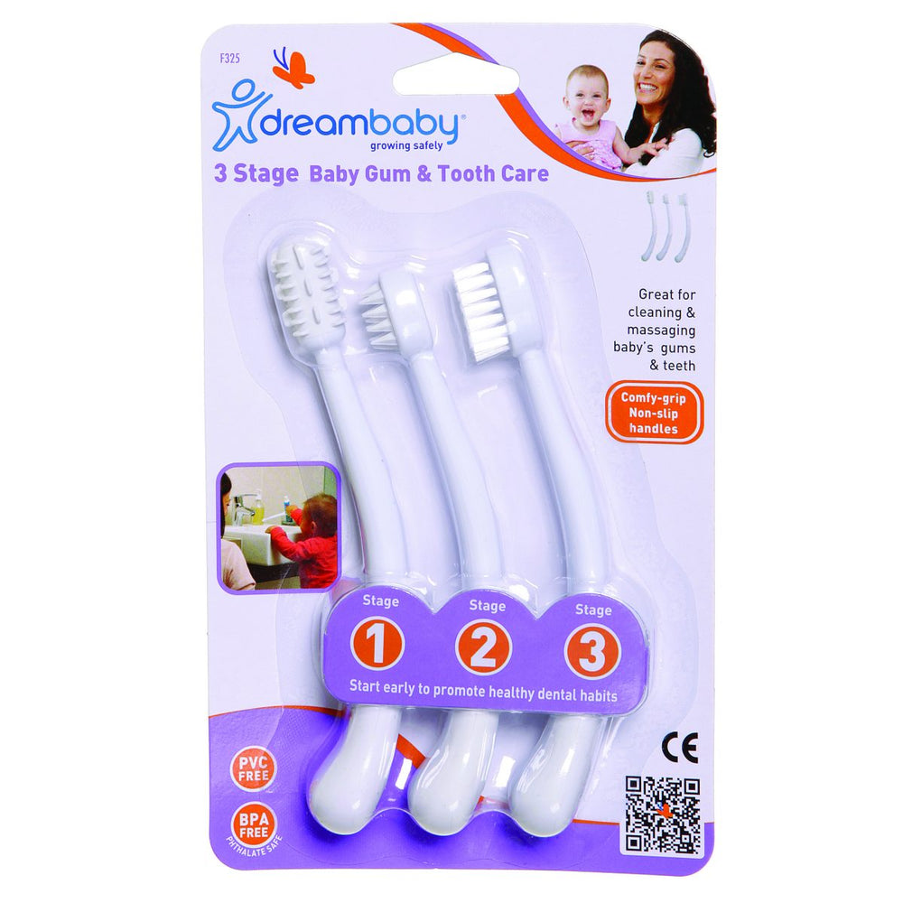 Dreambaby - 3 Stage Baby Gum and Tooth Care Set