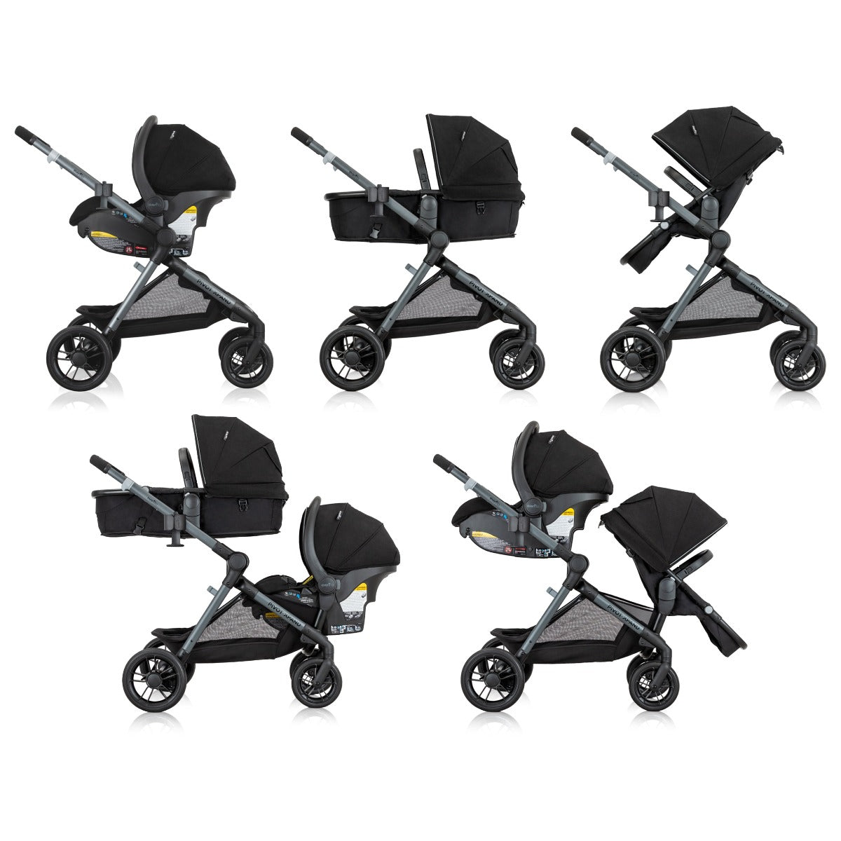 Evenflo Pivot Xpand Modular Travel System W Litemax Infant Car Seat Evenflo Pivot Xpand Modular Travel System W Litemax Infant Car Seat