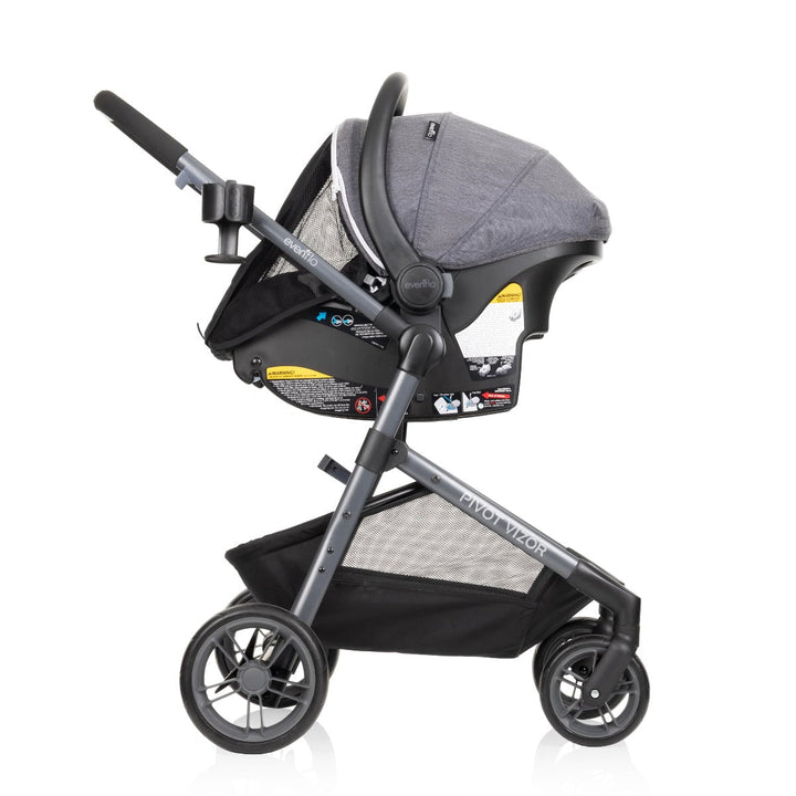Evenflo Pivot Vizor Travel System with Litemax Infant Car Seat