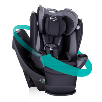 Evenflo - Revolve360 Extend All-In-One Rotational Car Seat Revere Gray Convertible Car Seats