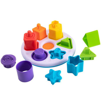 Fat Brain Toys - Plugsy Shape Sorting Toy Sorting & Stacking Toys
