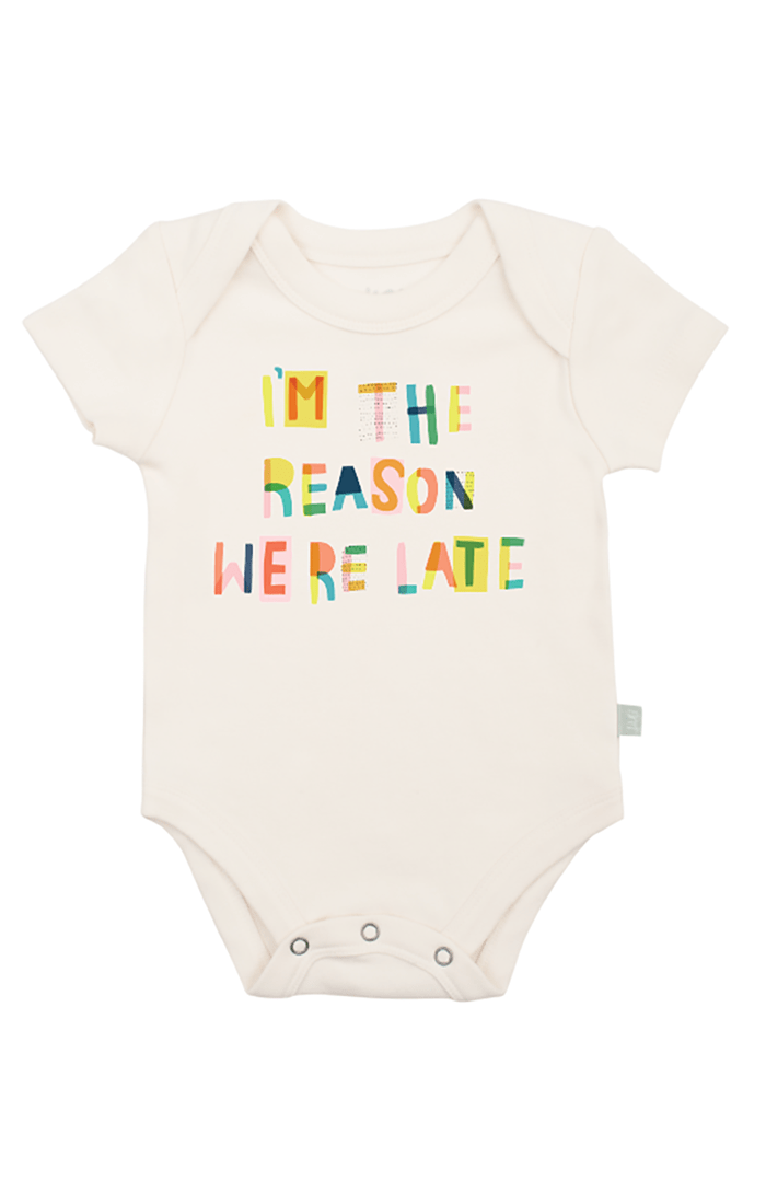 Finn + Emma - We're Late Graphic Bodysuit