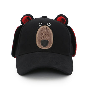 Flapjacks - 3D Caps with Earflaps - Black Bear (2-4Y) Baby & Toddler Hats
