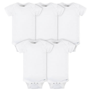 Gerber - 5-Pack Baby Neutral White Onesies® Bodysuits PRI Baby & Toddler Clothing