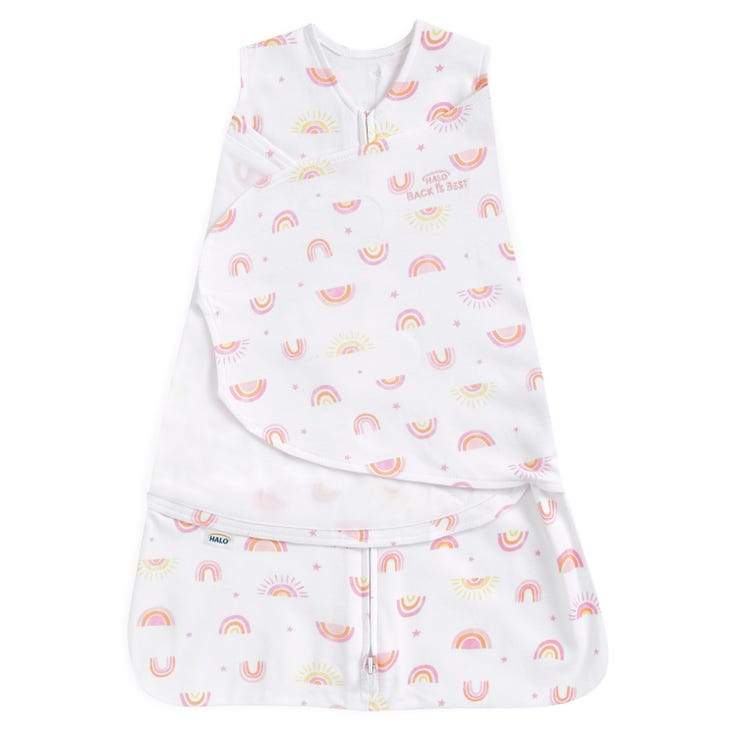 Halo - Cotton Sleepsack Swaddle - Sunshine Rainbows (1.5 Tog)