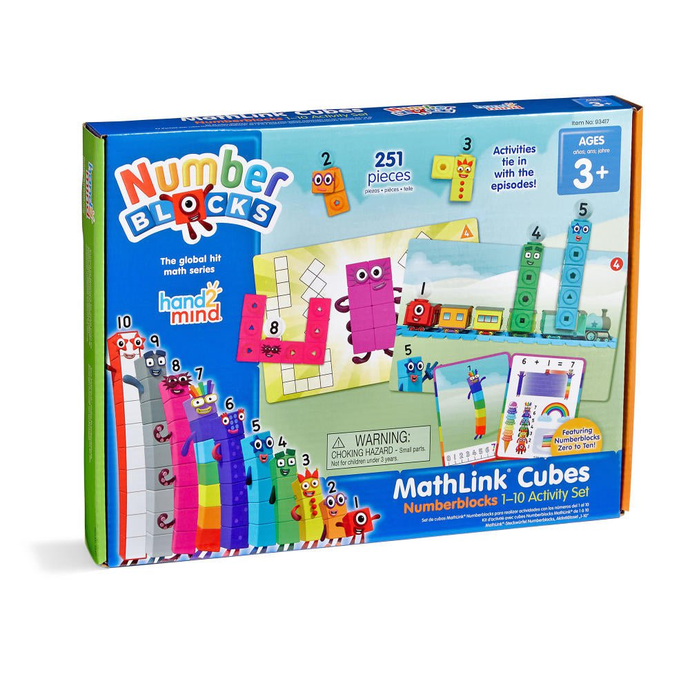 Hand2Mind - Numberblocks - Mathlink Cubes 1-10 Activity Set