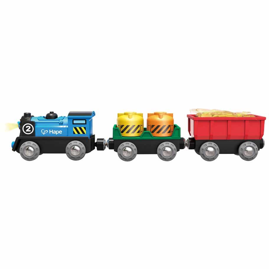 Hape - Battery Powered Rolling-Stock Set