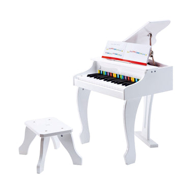 Hape - Deluxe Grand Piano White Pretend Play