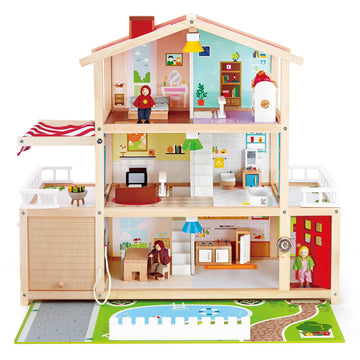 Hape - Doll Family Mansion Pretend Play