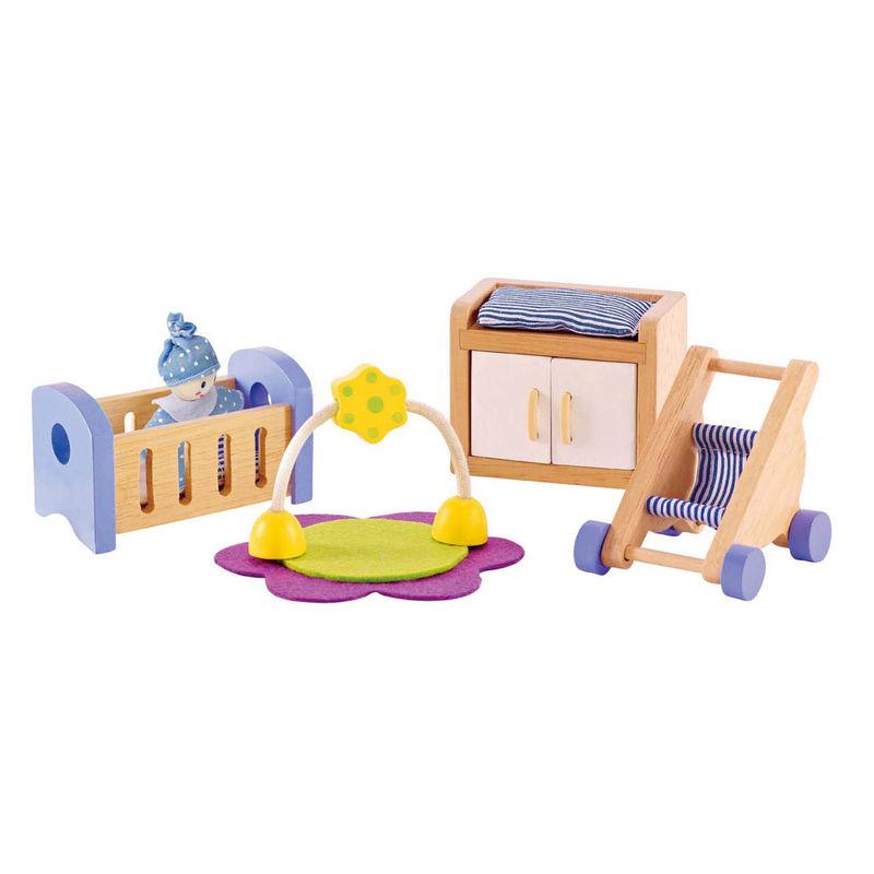 Hape - Dollhouse Baby's Room Set