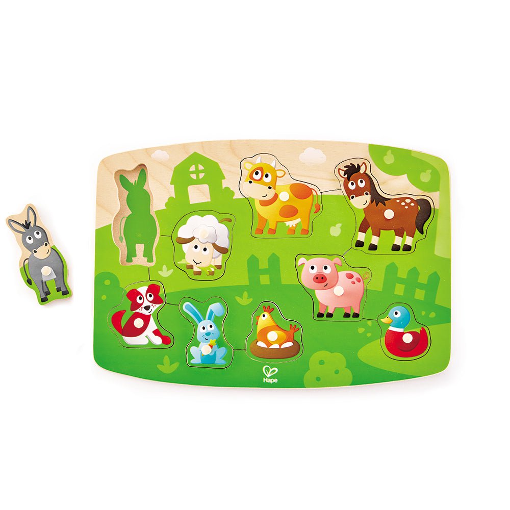 Hape - Farmyard Peg Puzzle