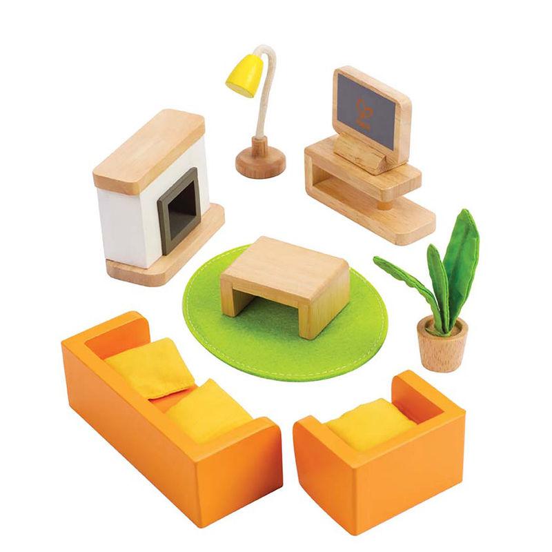 Hape - Media Room Doll House Furniture