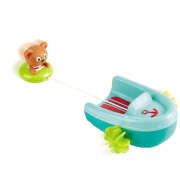 Hape - Pull-Back Boat - Tubing Bear Bath Toys
