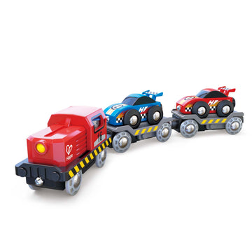 Hape - Race Car Transporter Toddler Toys