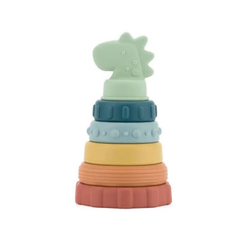 Itzy Ritzy - Itzy Stacker - Teething Toy Dino Pacifiers & Teethers