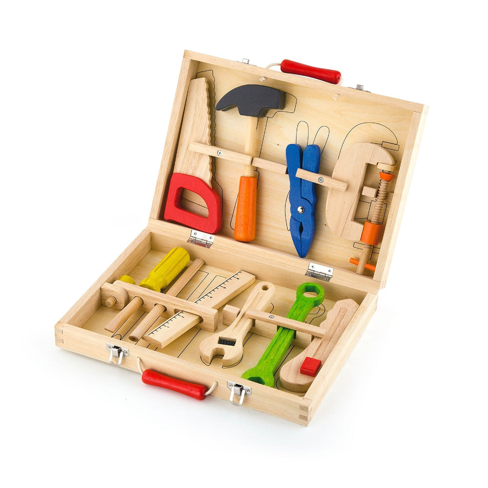 Viga - Premium Wooden Tool Box Set