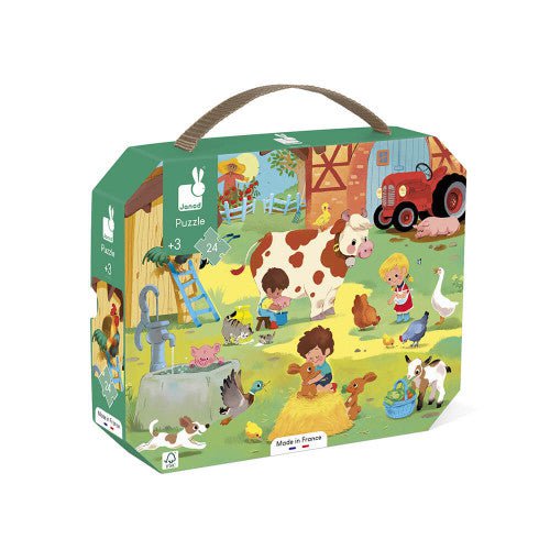 Janod - 24 pc Puzzle - A Day At The Farm