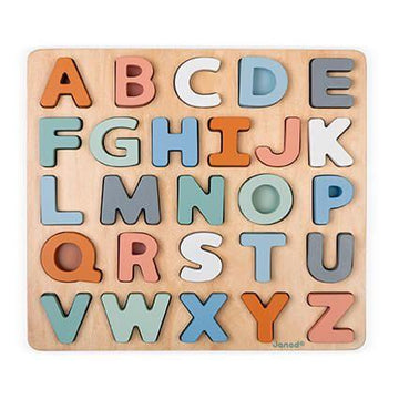 Janod - Alphabet Puzzle Toddler Toys