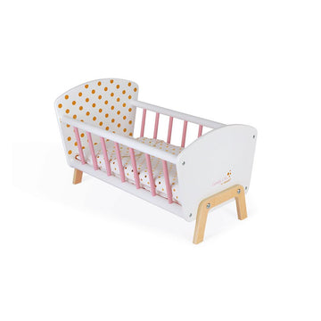Janod - Candy Chic Doll Bed Pretend Play