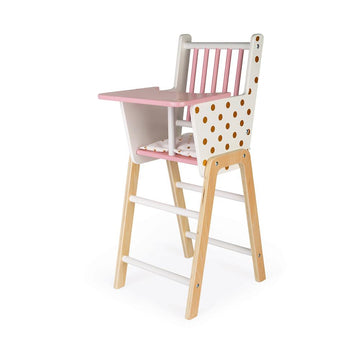 Janod - Candy Chic Doll High Chair Pretend Play