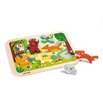 Janod - Chunky Puzzle -  Forest Toddler Toys