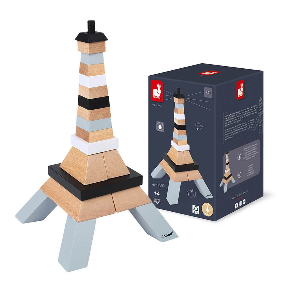 Janod - Eiffel Tower Building Kit 12"