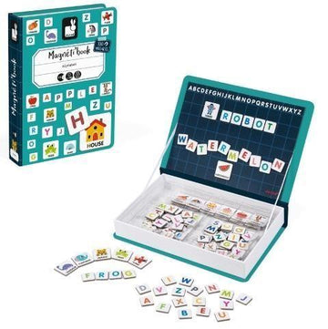 Janod - Magnetibook - Alphabet (English) Toddler Toys