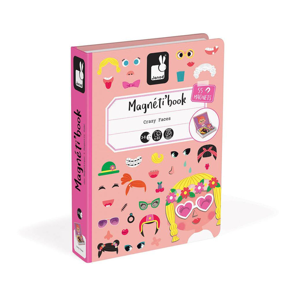 Janod - Magnetibook - Crazy Face Girl