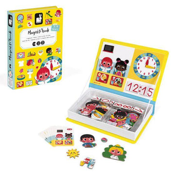 Janod - Magnetibook - Learn to Tell Time Toddler Toys