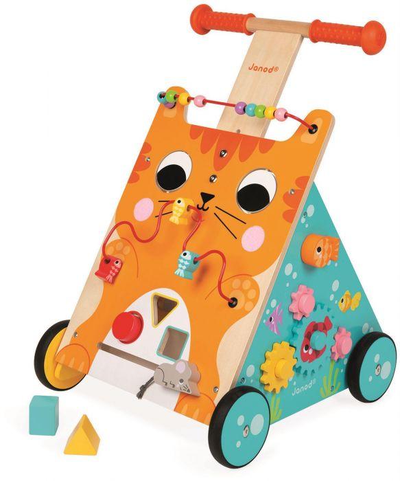 Janod - Multi-Activities Cat Baby Walker