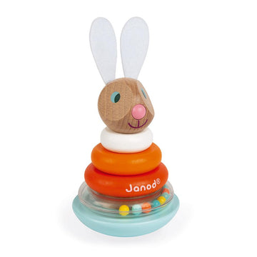 Janod - Stackable Roly - Poly Rabbit Infant Toys