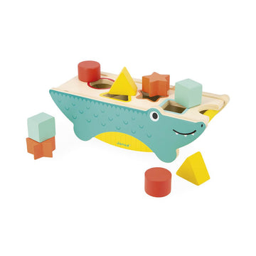 Janod - Tropik Shape Sorting Crocodile Sorting & Stacking Toys