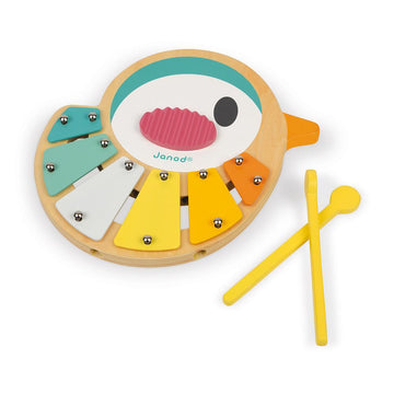 Janod - Wooden Bird Xylo Toddler Toys