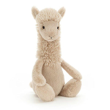 Jellycat - Bashful Llama Medium Plush & Rattles