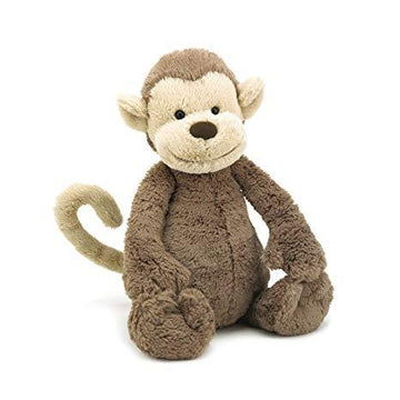 Jellycat - Bashful Monkey Medium 12" Plush & Rattles