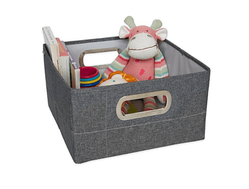 JJ Cole - 6.5" Storage Box Slate Nursery Essentials