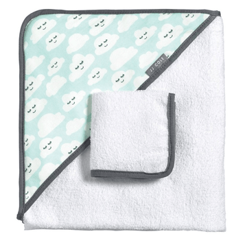 JJ Cole - Hooded Towel Set Cloudy Bath Accessories