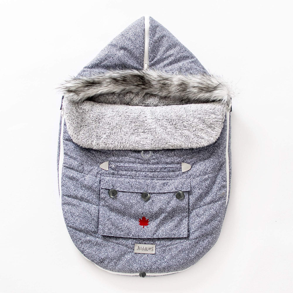 Juddlies - Infant CarSeat Bag/ Stroller Bag- Salt & Pepper Grey
