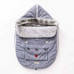 Juddlies - Infant CarSeat Bag/ Stroller Bag- Salt & Pepper Grey
