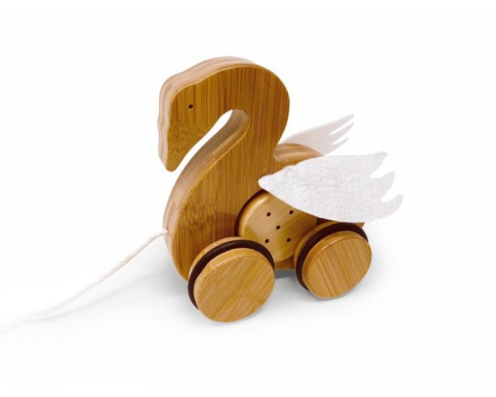 Kinderfeets - Bamboo Push & Pull Swan