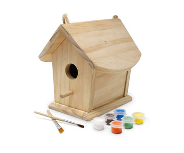 Kinderfeets - Birdhouse with Paint & brushes Drawing & Painting Kits